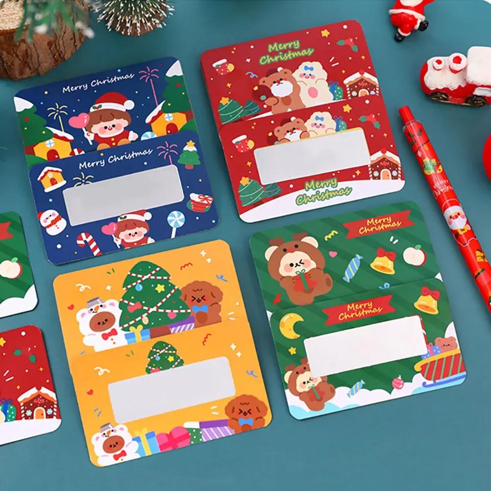 20pcs Scratch-off Vouchers  Christmas Reward Gift Love Coupons DIY Xmas Lunchbox Notes Festival Tickets Love Note Game Cards