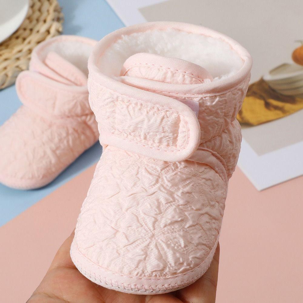 Soft Baby Winter Ankle Boots Warm Newborn Walking Shoes Fashion Girls Boys Snow Shoes Toddler