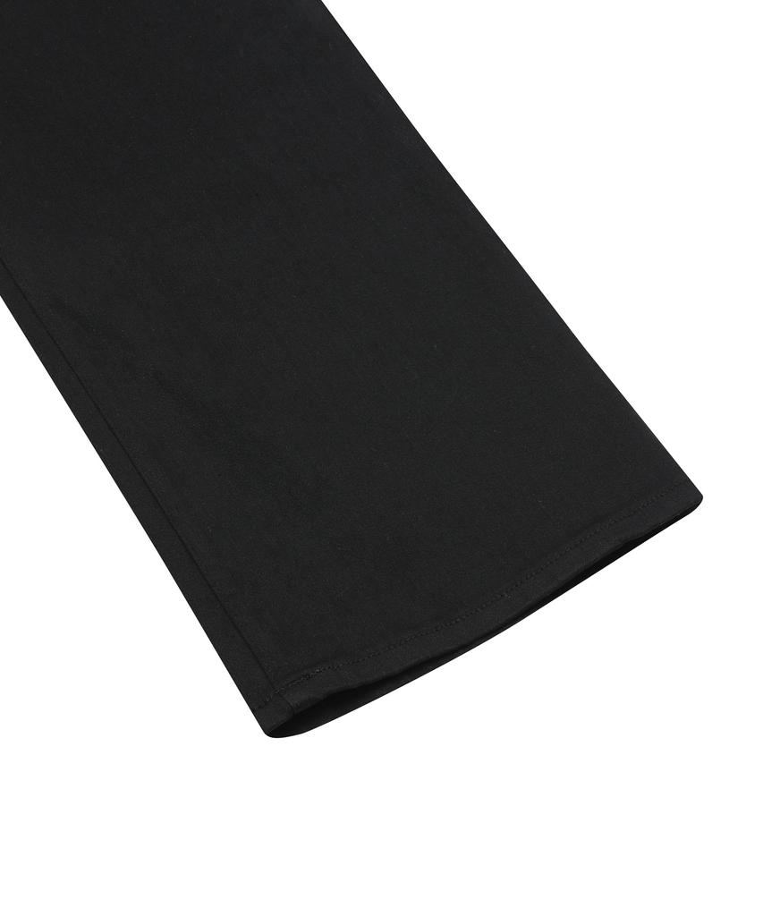 Mucent Pistol Bag Leather Double Cross Wide Cotton Pants
