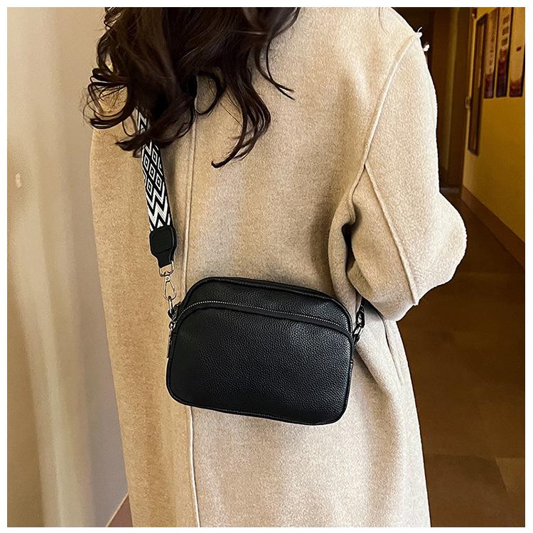 Minimalist Multi Layer Faux Leather Shoulder Bag Fashion Crossbody Purse for Women KTB