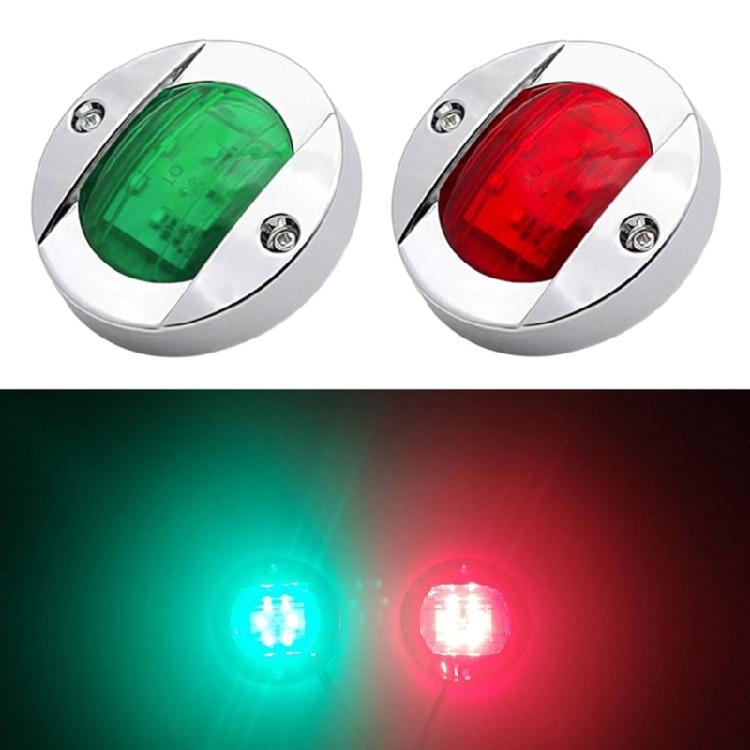 2Pcs Boat Navigation LED Lights Side Marker Signal Lamp For Marine Boat Yacht