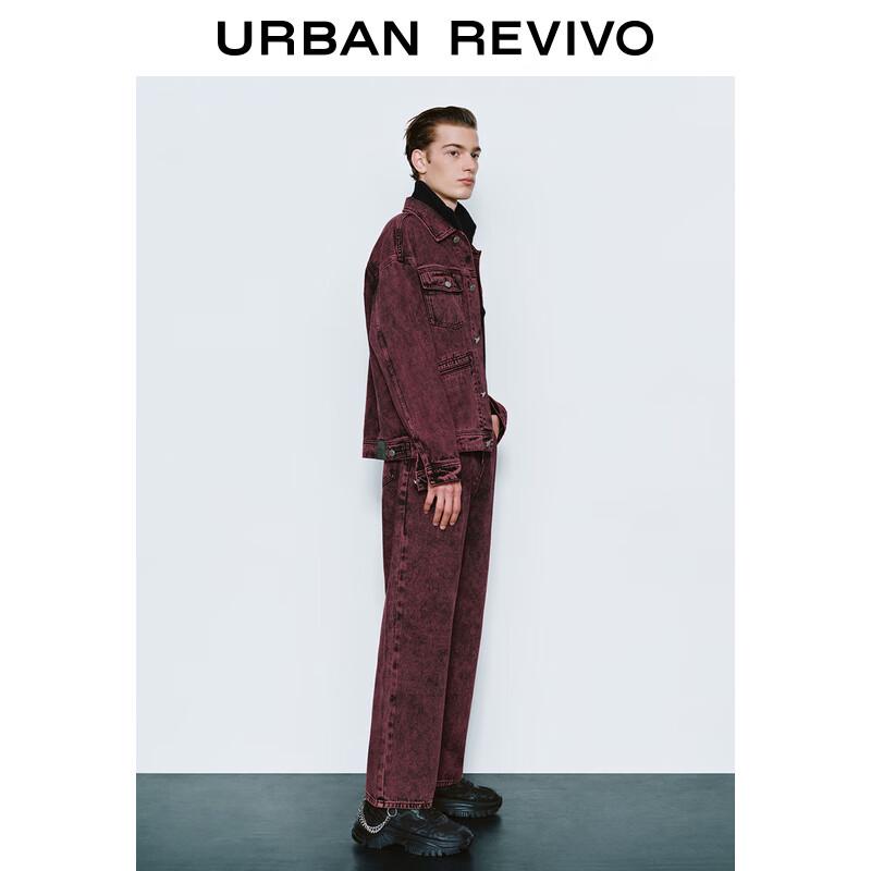 

UR Men s Washed Multi-Pocket Denim Jacket L