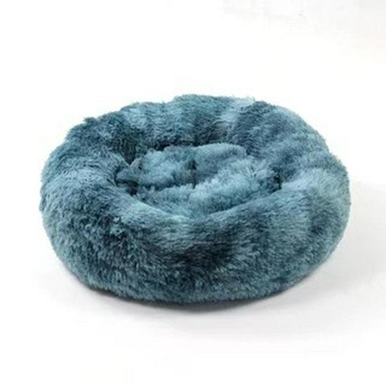 Round Plush Pet Bed: Cozy Dog & Cat Nest for Autumn/Winter