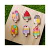 Summer Fruit Popsicle Resin Charms Flatback Stickers Fit Baby Head Wear Scrapbook Hair Rope Making