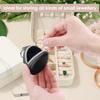 Small Travel Jewelry Organizers Soft Leather Case With 4 Color Addition For Earrings Rings Necklace Storage