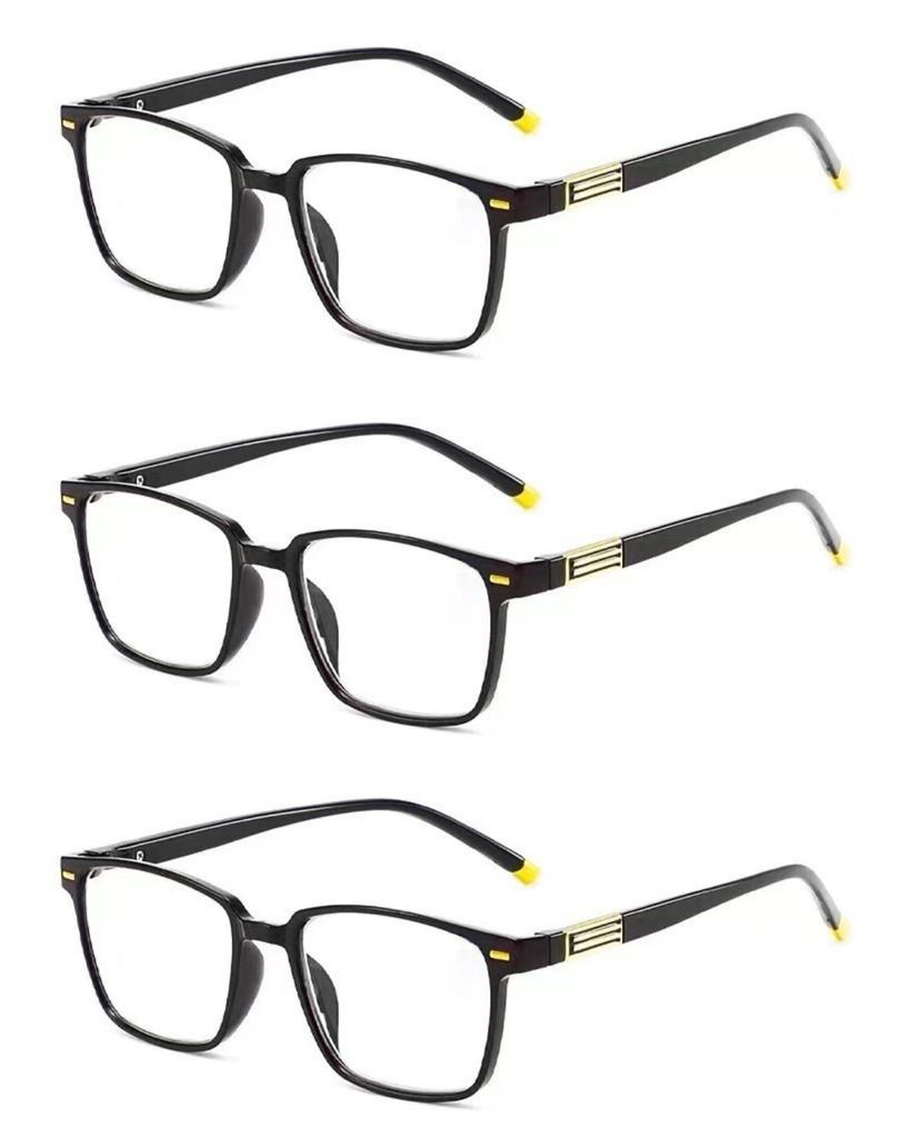 Unisex Square Reading Eyeglasses Durable + 1 . 0 ~ + 4 . 0 ComputerEyeglasses DurableReplaceableLensesforMaleandFemaleEyewear