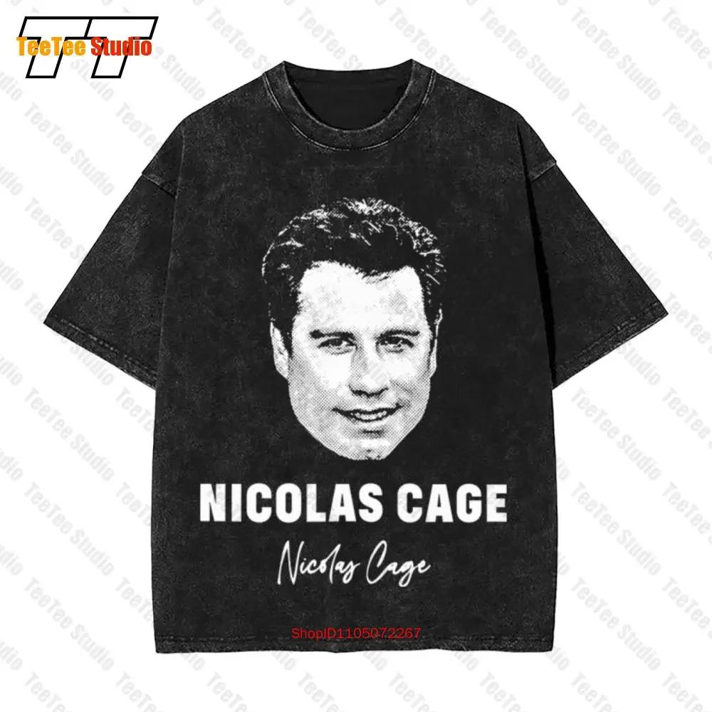Nicolas Cage John Travolta Face Off Vintage Oversized TShirt ZYX S
