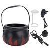 Halloween Witch Pot Smoke Machine Mist Maker Fogger with Color Changing LED Light Party Prop