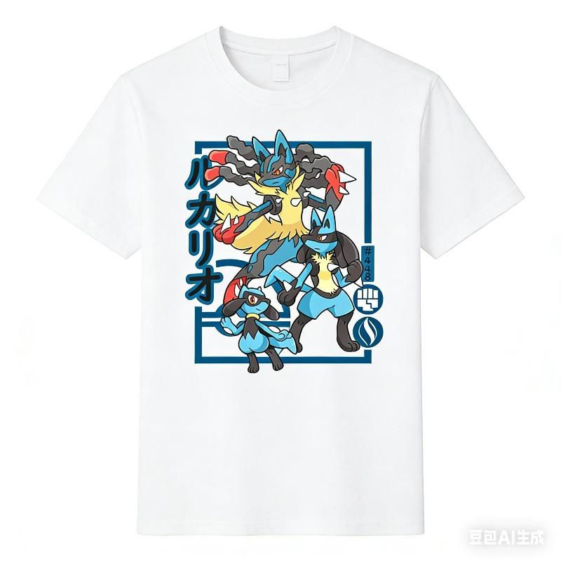 Camiseta de Algodón Puro Estampada de Evolución de Riolu para Hombre y Mujer Colección Primavera/Verano Nueva Moda Camisa de Manga Corta