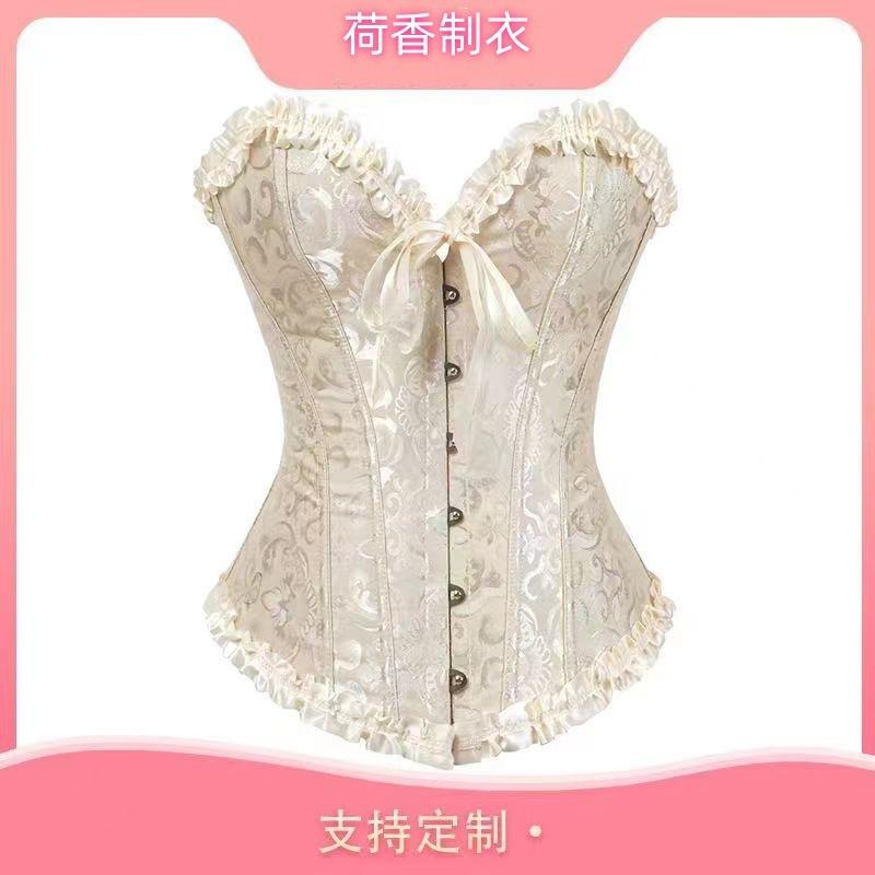 Ready Stock Body Shaping Clothing Manufacturer Corset Bridal Dress Sexy Corset Waist Vest Waist Seal European and American Palace Corset