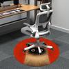 1PC Cat Whiskers Office Round Area Rug,  Mat Suitable ForOffice, Under Office Chairs Bedroom Living Room Home Decor, Room Deco