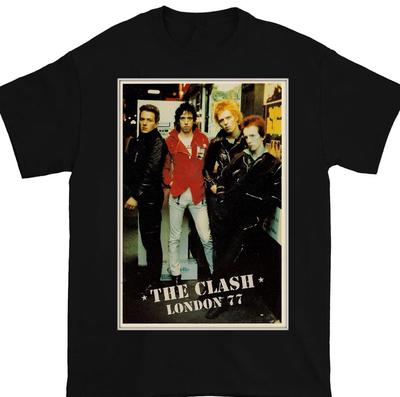 The Clash Band London 77 T-shirt Black Unisex Tee All Sizes FF179 Unisex T-Shirt