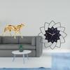 Golden Floral Cheetah Clock Sculpture Tabletop Ornament Decorative Centerpiece for Office Home
