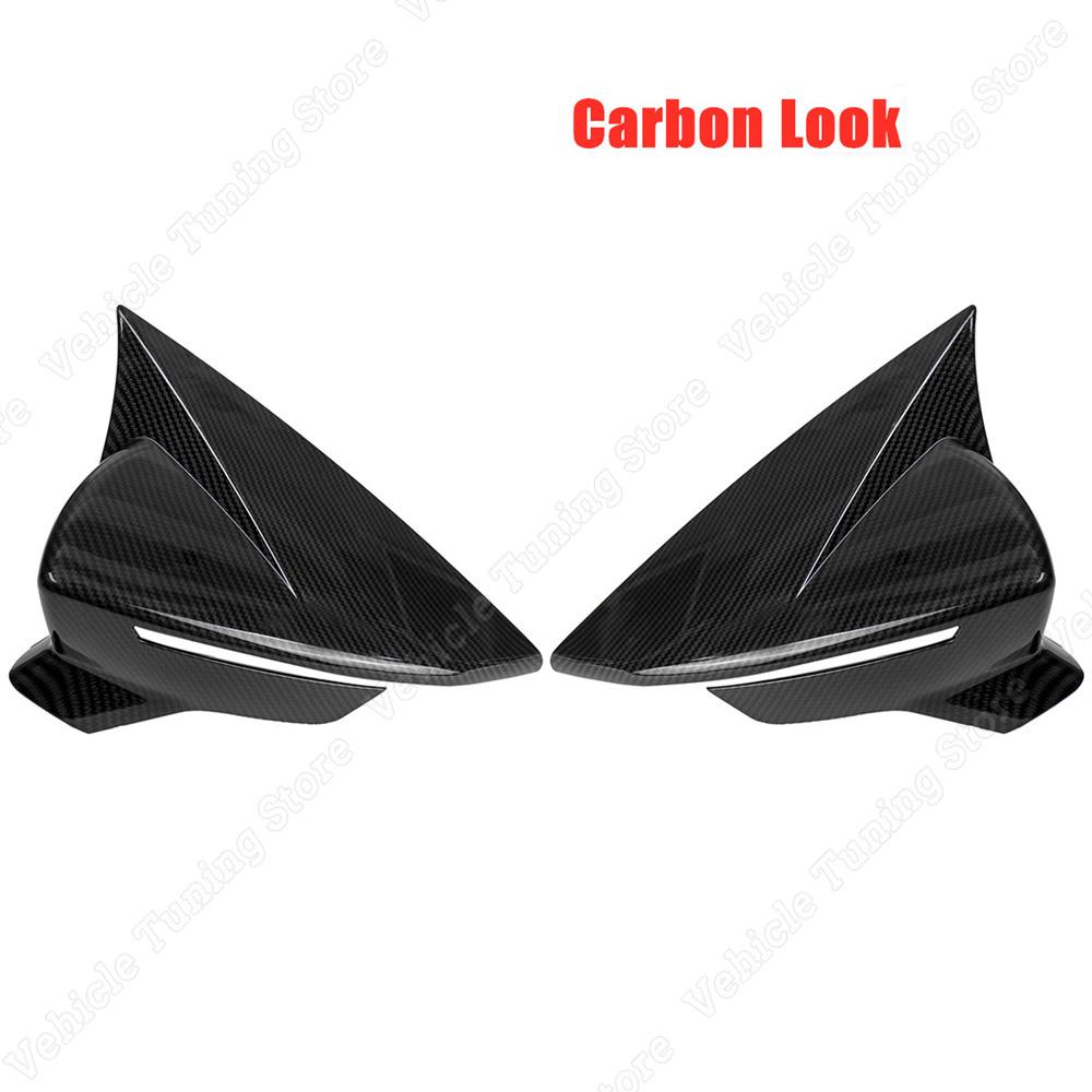 Pentru Seat ibiza V MK5 KJ1 KJG 2buc negru lucios/aspect carbon Capace de acoperire a oglinzii retrovizoare cadru ornamentat 2017- Bodykits