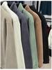 Men's Thick Coral Fleece Half-Zip Stand Collar Hoodie - Autumn/Winter Style, Solid Color, Fashionable
