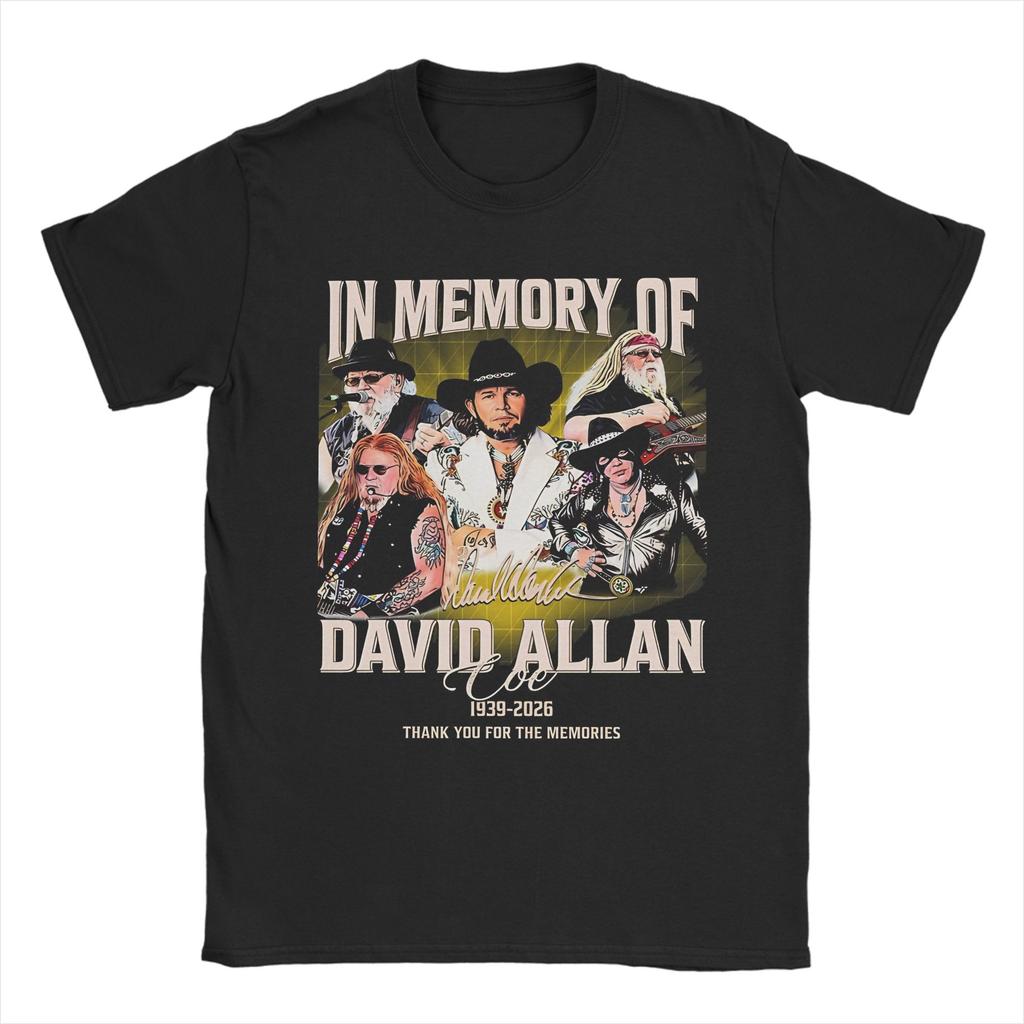 Unisex Unisex Vintage David Allan Coe T Shirt Pure Cotton Clothing Awesome Short Sleeve Round Neck Tee Shirt New Arrival Tshirts