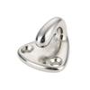 2pcs Marine 316 Stainless Steel Mini Boat Fender Hook Carabiner Pad Eye Marine Sailing Silver Fender Hooks 27mm X