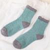 5Pairs Winter Floor Plush Socks Thickened Warm Boat Socks Women Kawaii Coral Fleece Socks  Autumn