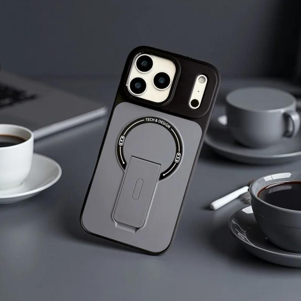 Armor Foldable Kickstand Case For iPhone 17 Air 16 15 14 Plus 13 Pro Max Heavy Duty For Magsafe Magnetic Wireless Charging Cover