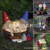 Time bubble bath gnome figurine, lazy sofa gnome, small gnome couple kissing, resin craft
