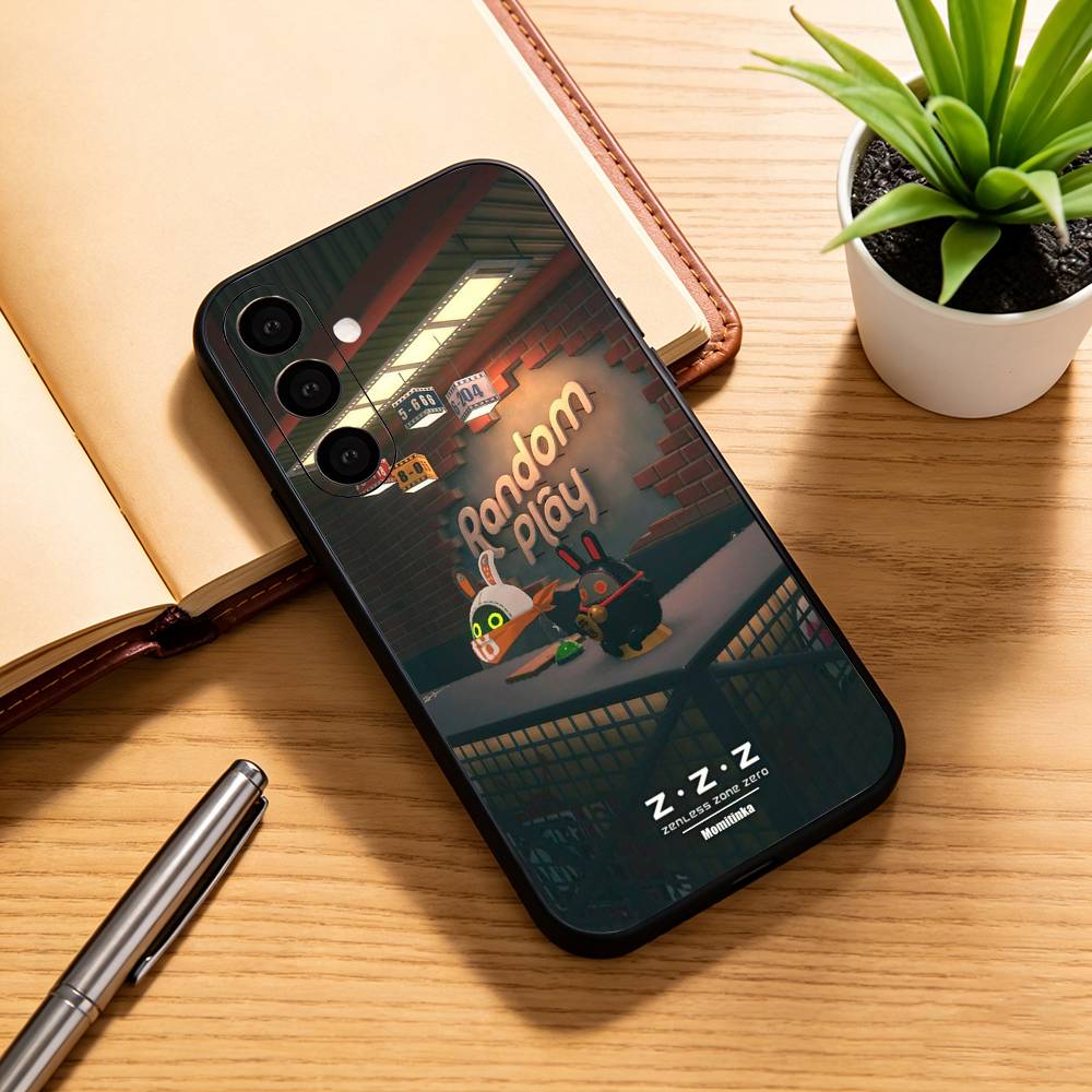 

Bangboo Zenless Zone Z-zero Phone Case Black Silicone Soft For Samsung Galaxy A73,A72,A71,A70,A53,A52,A51 Samsung a70