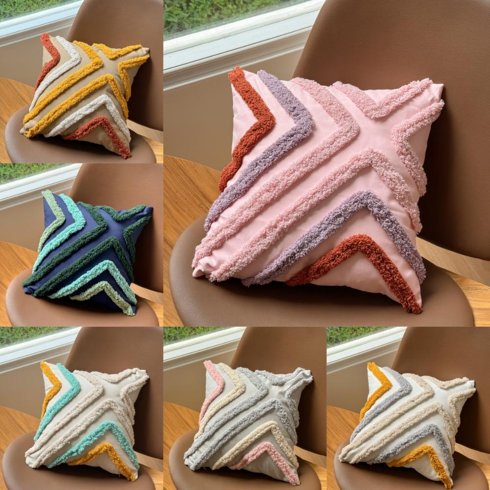 New Nordic Style Throw Pillow Case Bohemian Soft Plush Pillowcase Sofa Decor 45×45CM Cushion Cover for Living Room