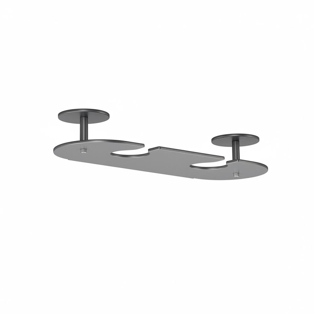 

Punch-free Upside Down Wine Glass Holder Space Aluminum Inverted Goblets Rack Dining Room 2 Slots