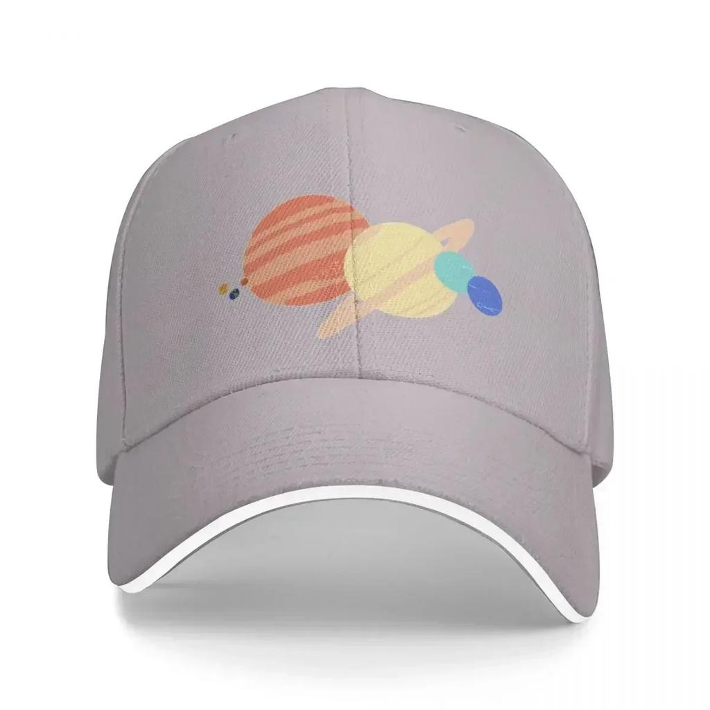 Solar System to scale Baseball Cap black Anime New In The Hat Unisex Adjustable Golf Wear Womens