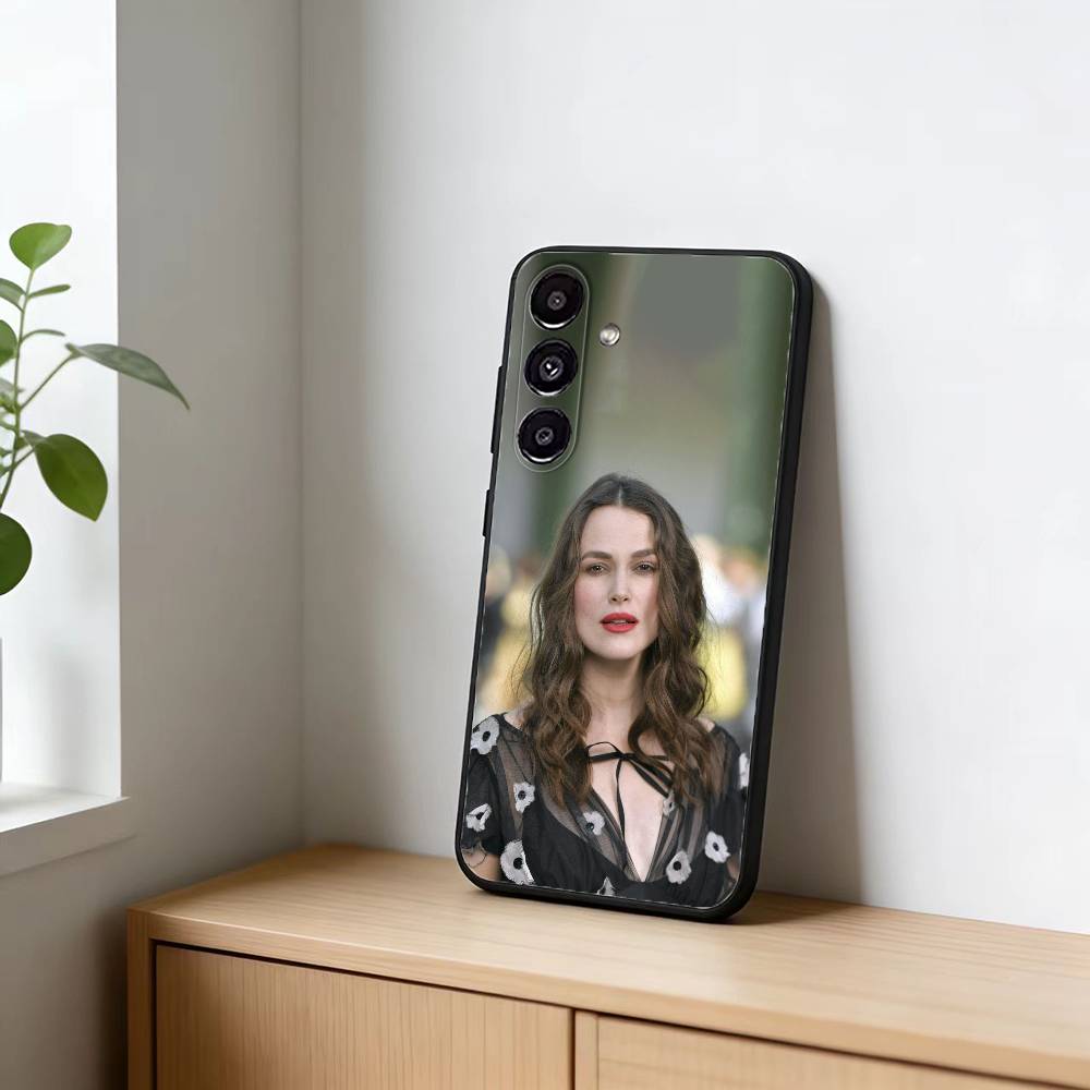 Keira Knightley Phone Case For Samsung Galaxy A20,21s,22,31,32,52,53,72,73,80,91 Soft Black Shell