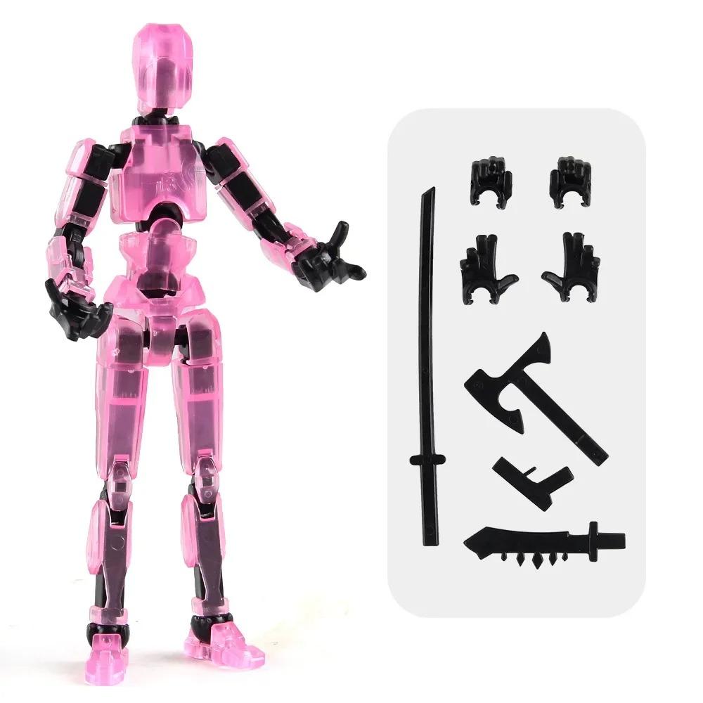 Luminous 1/2/4/9Pcs Titan 13 Action Figures T13 Figure 3D Printed Multi-Jointed Movable Lucky 13 Action Figure Nova Figure Dummy