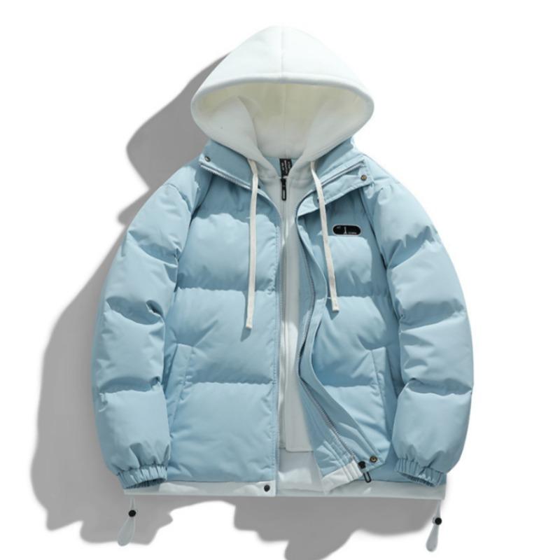 Männer Mit Kapuze Dicken Warmen Bunten Mantel Winter Jacke Herren Streetwear Hip Hop Parka Schwarze Kleidung Puffer Jacken