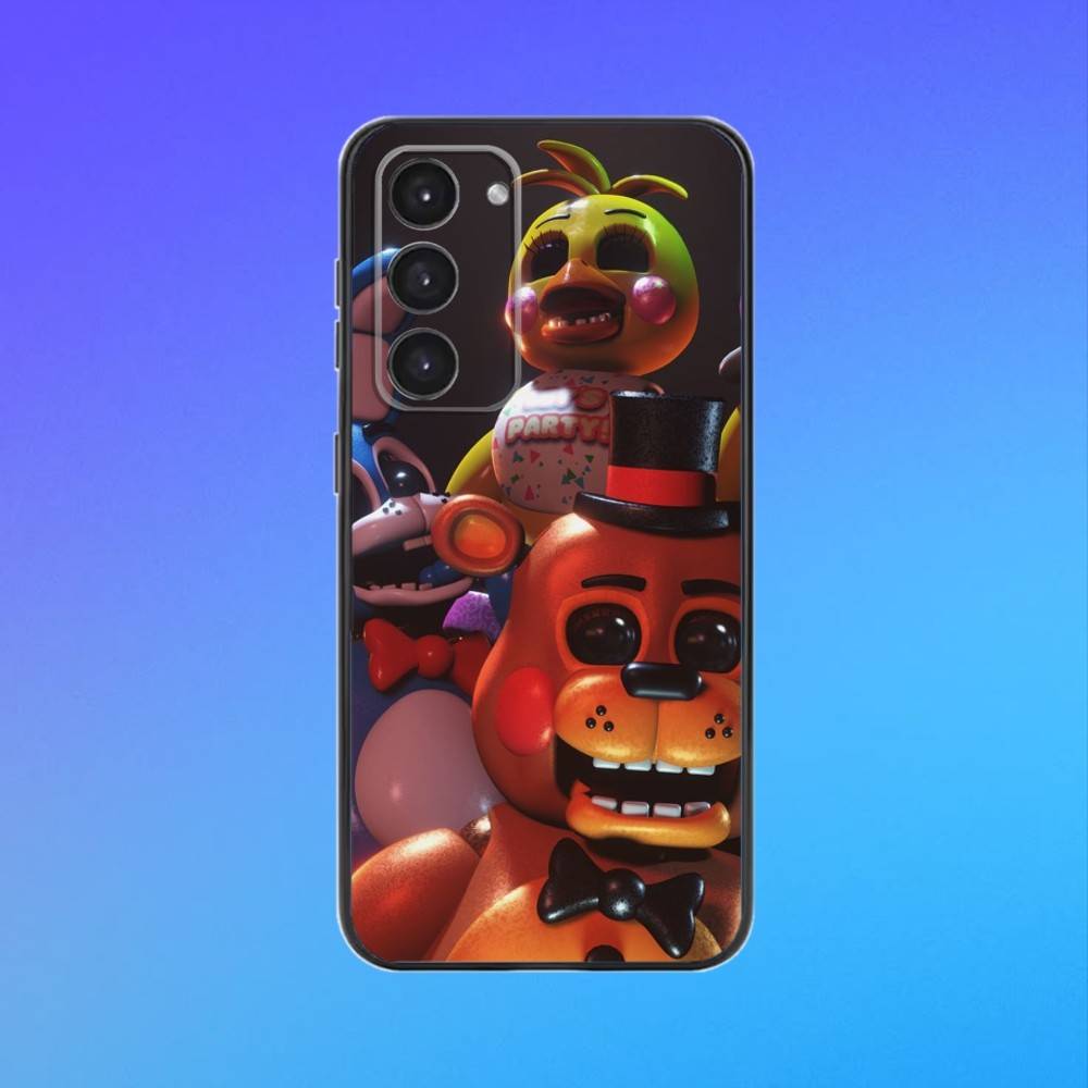 

Five-Nights-At-Freddys F-Fnaf Phone Case For Samsung Galaxy A73,A72,A71,A70,A53,A52,A51,Others Soft Black Cover Samsung a71 4g