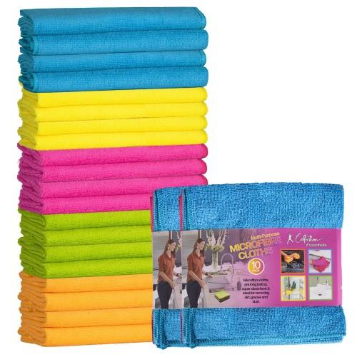 K Collection Microfibre Cleaning Cloth (Pack of 20)