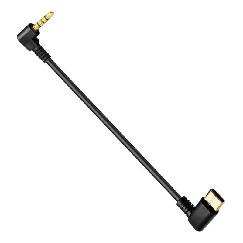 USB C To 4Pole 3.5Mm Headphone Jacks Cable Right Angle Design Sound Cable For Mobile Devices 30Cm/11.8in