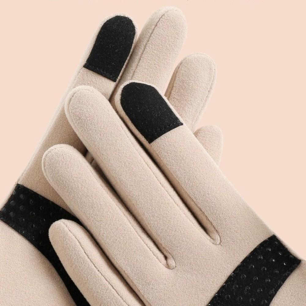 Dralon Winter Gloves Warm Driving Mittens New Full Finger Gloves Gift