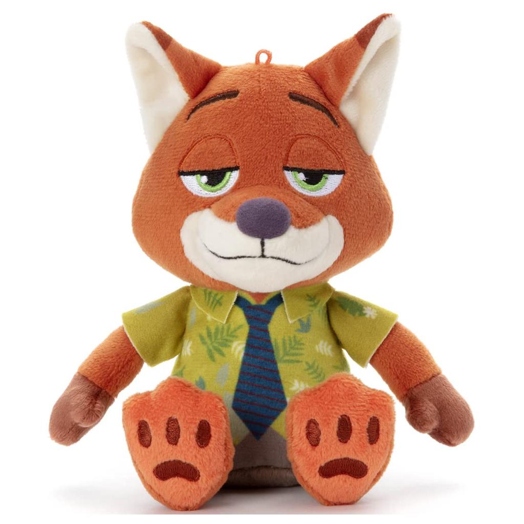 Disney Character Washable Beans Collection Nick Plush Toy, Approximately 18cm Tall