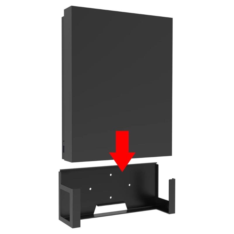 Supporto da parete durevole per console XB One X, portaoggetti, supporto, accessori, organizer per console, rack, supporto, base