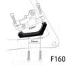 160mm Rennrad Bremsadapter: Flachmontage auf Direktmontage Hydraulische Scheibenbremse für Vorne/Hinten
