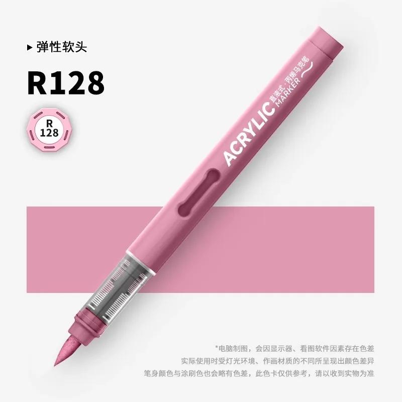 ZEEJOY 84/1 Colors Acrylic Markers Soft Brush Tip Paint Pen for Fabric Rock Painting Stationery Art School Office Supplies