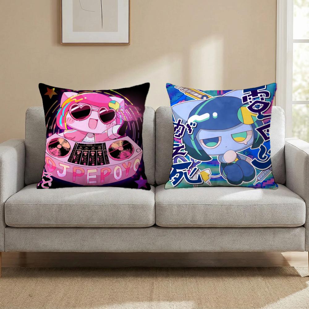 Cartoon P-PepoyoS Cushion Cover Multi-Scene Pillow Cover for Home & Car - Reversible, Soft & Durable for Daily Use