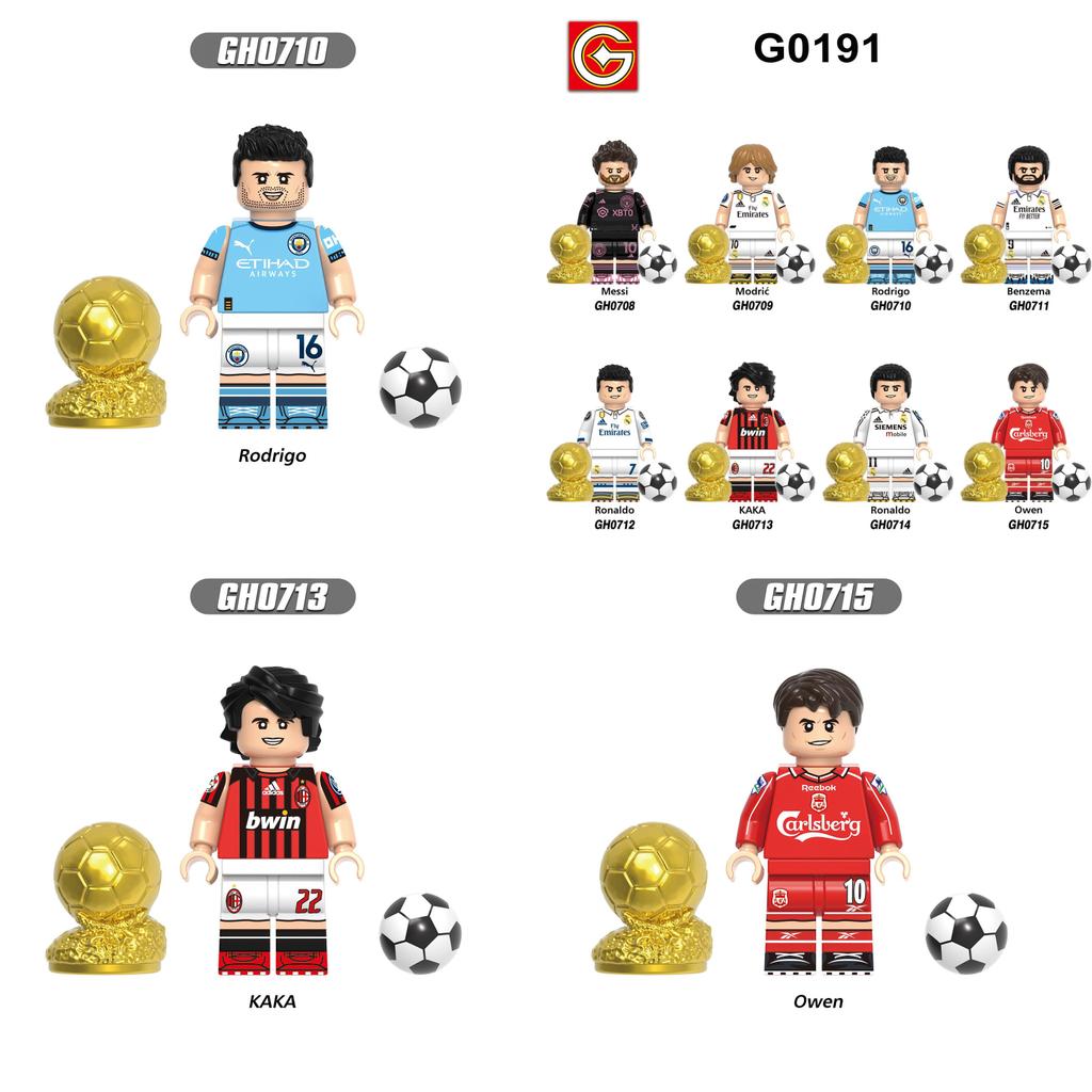 Global Football Cup Kids Building Blocks Set With Plastic Abs For Children Play