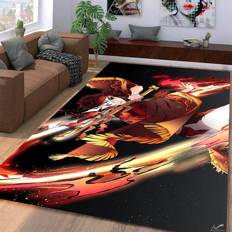 Demon SlayerKamadoTanjirou Carpet Multi-size Carpet for Living Room Bedroom Kid's Room Home Decor Area Rug Non-slip Mat Sofa Mat