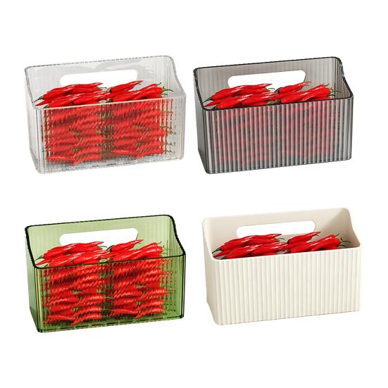 Storage Box No Drilling with Hollow Drain Holes Organizer Space-saving Storage Basket for Kitchen And Bathroom