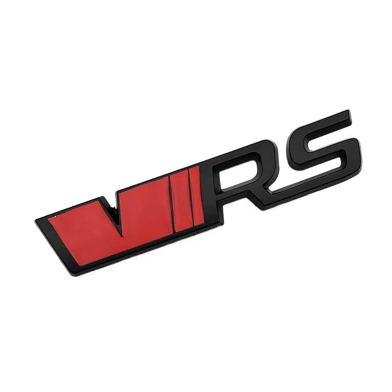 3D Metal Silver Black VRS Logo Emblem Car Mudguard Badge Trunk Decal for Skoda Fabia Kodiaq MK2 MK3 A7 A5 Sticker