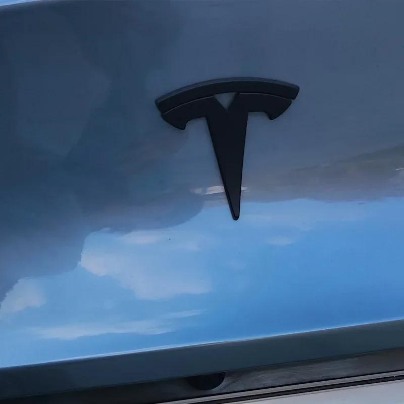 Lega Metallica Emblema Cofano Anteriore Auto Bagagliaio Posteriore Adesivo 3D per Tesla Model 3 ModelY Distintivo di Ricambio Auto Accessori di Modifica