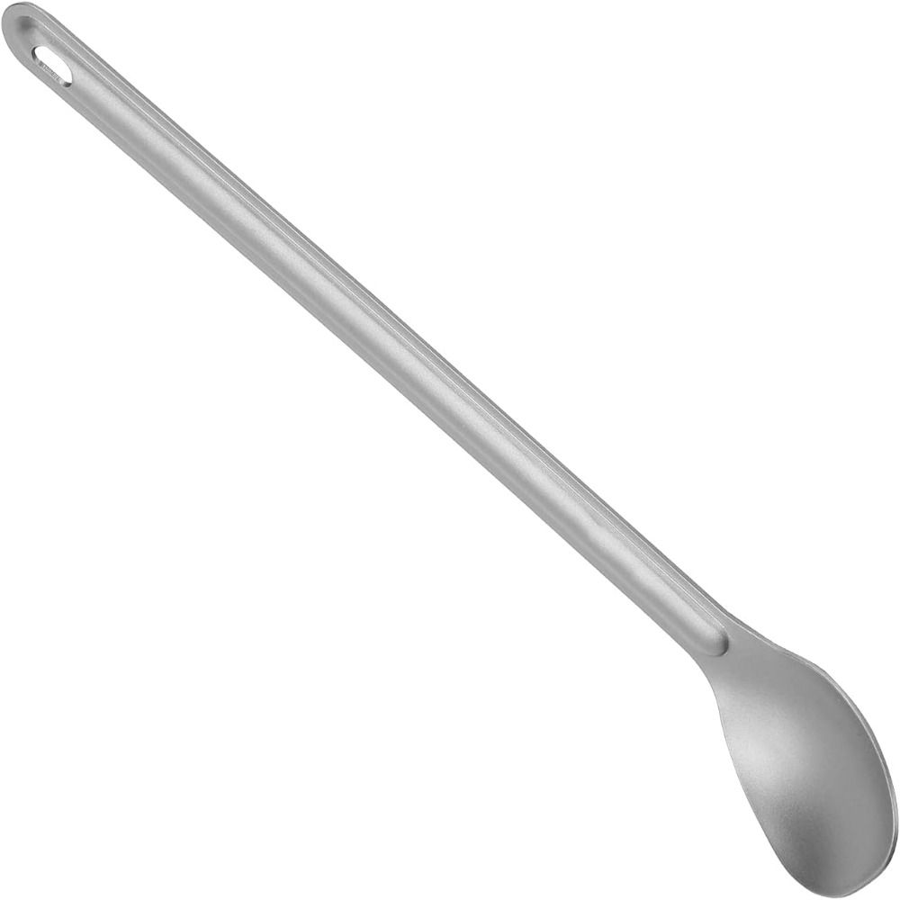 Lightweight Camping Spork Titanium Backpacking Spoon Convenient Long Handle Utensil Outdoor Use