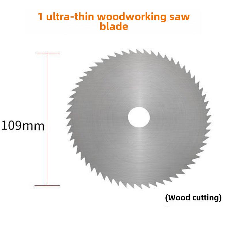 Sada adaptérů pro elektrickou vrtačku a úhlovou brusku: 10 sklíčidel, pilový kotouč, příslušenství pro obrábění dřeva.