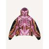 Felpa con cappuccio da uomo Street Fashion Trend Brand Teschio Stampa Digitale 3D Casual Larga
