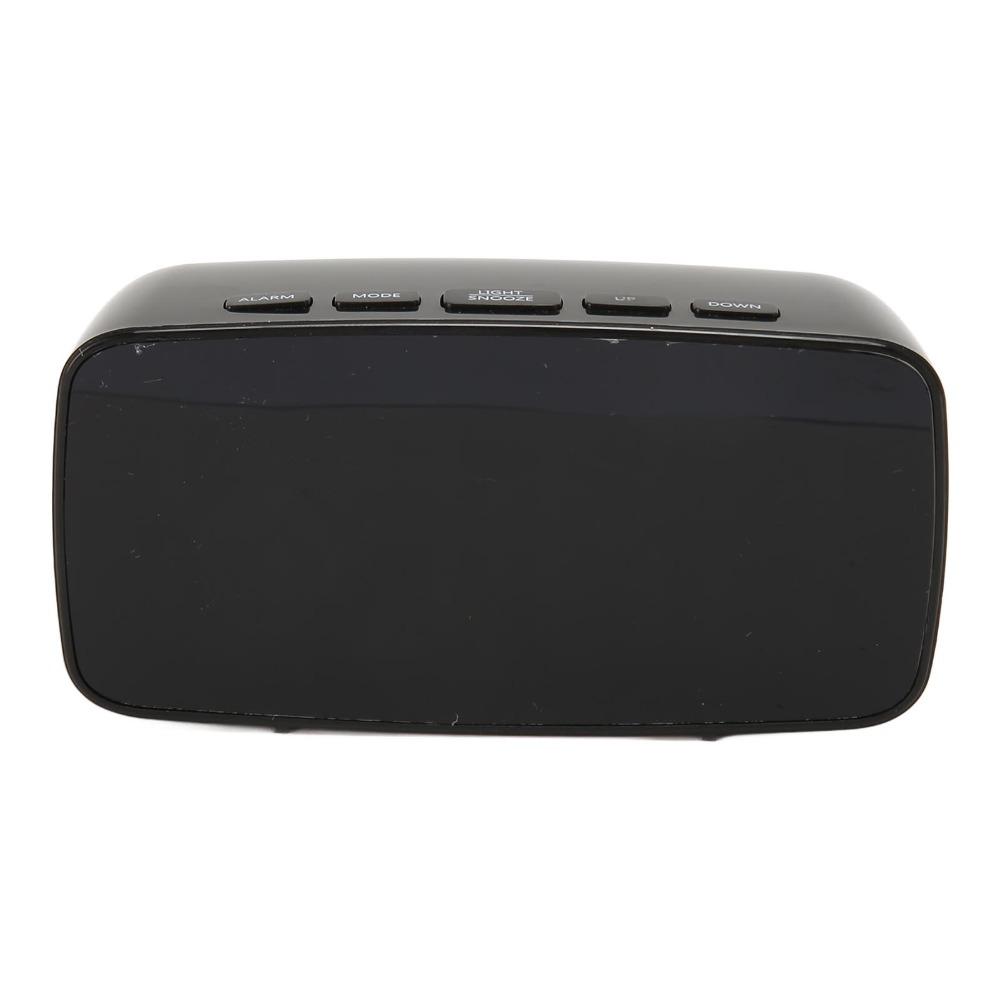 Adjustable Brightness Mirror Alarm Clock Large Display LED Electronic Clock For Bedside
