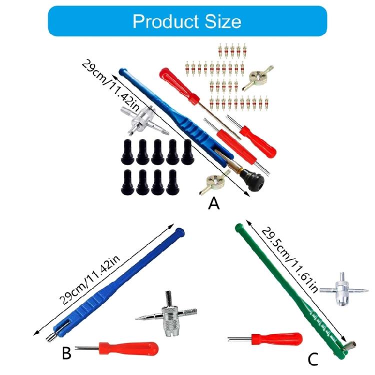 47/3pcs Valves Tool Set Valves Stem Installation Tool rusts Resistant Valves Tool Simple for Auto Repair Shops & Home G